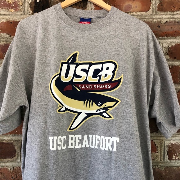 CHAMPION • USC Beaufort Sandsharks Gray Cotton Tee Shirt XXL - Picture 15 of 15